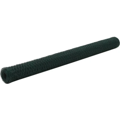 Afbeelding van Kippengaas 25x1,5 m staal met PVC coating groen