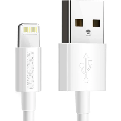 Afbeelding van Choetech MFI USB Lightning kabel 1,2m wit (IP0026 wit)