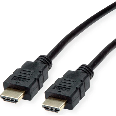 Afbeelding van ROLINE HDMI High Speed kabel met Ethernet, TPE, zwart, 10 m