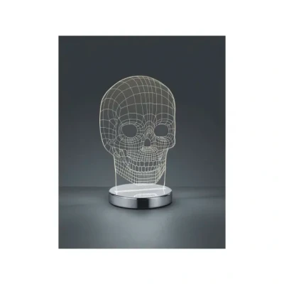 Afbeelding van Tafellamp REALITY Skull Chroom