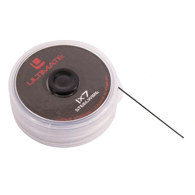Afbeelding van Ultimate 1x7 steelwire black coating 30lb 10m Roofvis onderlijnmateriaal