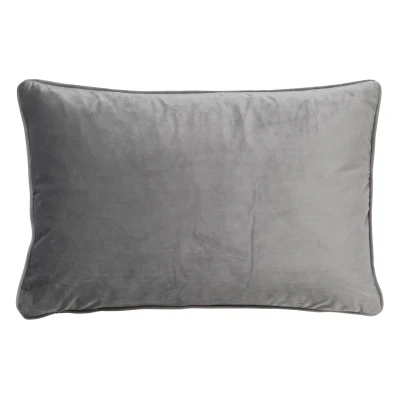 Afbeelding van Dutch Decor FINN Kussenhoes velvet 40x60 cm Micro Chip lichtgrijs