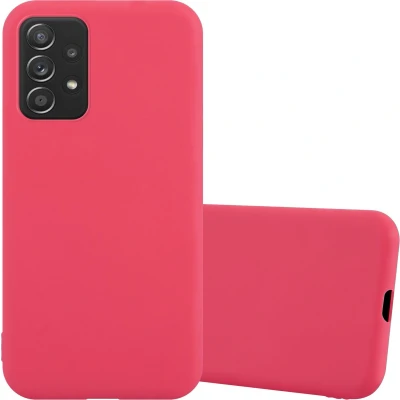 Afbeelding van Cadorabo Hoesje geschikt voor Samsung Galaxy A52 (4G / 5G) A52s in CANDY ROOD Beschermhoes gemaakt van flexibel TPU silicone Case Cover