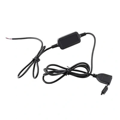 Afbeelding van USB oplader voor motorfiets, 12 V, 24 V naar 5 waterdichte oplaadkabel smartphone, GPS