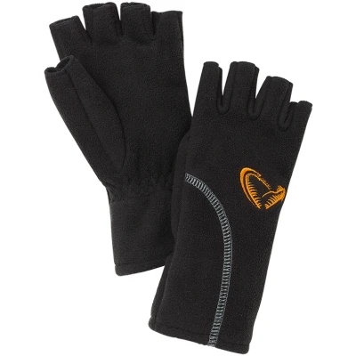 Image de Savage Gear Gant Wind Pro Demi Doigt Noire Maat : Medium