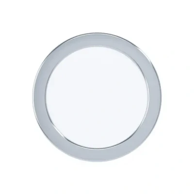 Afbeelding van EGLO, Wandlamp + plafondlamp, LED inbouwarmatuur IP44 10,5W 3000Kchrom 230V Abstr 110 (1350 lm)
