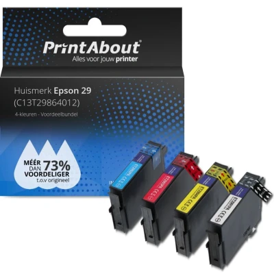 Afbeelding van Huismerk Epson 29 (C13T29864012) Inktcartridge 4 kleuren Voordeelbundel