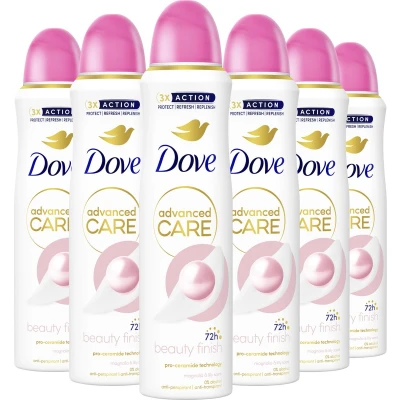 Afbeelding van 6x Dove Deodorant Spray Beauty Finish 150 ml