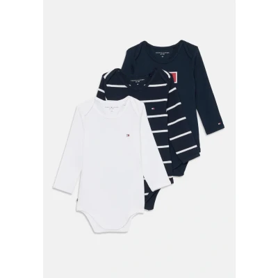 Afbeelding van Tommy Hilfiger Kids Set van rompers in giftbox 3 delig de kleur Donkerblauw, maat: 86