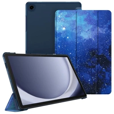Afbeelding van Fintie Ultradunne beschermhoes voor Samsung Galaxy Tab A9 Plus 11 inch 2023, doorschijnende achterkant met automatische slaap/waakfunctie A9+ SM X210/X216/X218 tablet, sterrenhemel