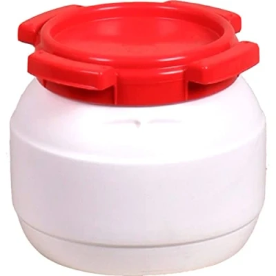 Afbeelding van Relags Rond vat met brede hals, wit, 3,6 liter