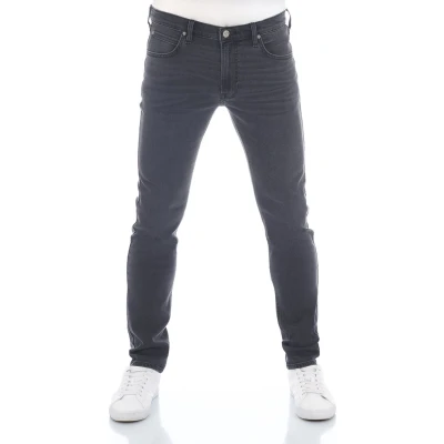Afbeelding van Lee Heren Jeans Broeken Luke Slim tapered Fit Grijs Volwassenen Denim Jeansbroek