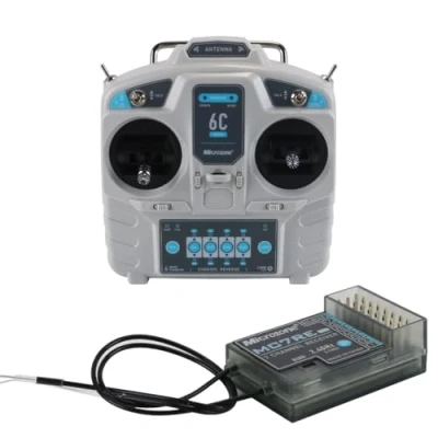 Afbeelding van RC transmitter en ontvanger controller kit 2,4 GHz 6CH voor FPV Racing Quadcopter auto boot helikopter linkshandige modus