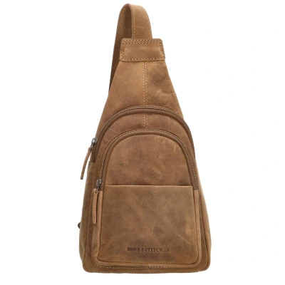 Afbeelding van Hide &amp; Stitches Idaho Radiant Schoudertas bruin Damestas