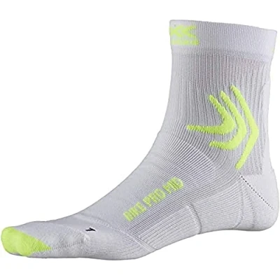 Afbeelding van X SOCKS Bike Unisex sokken Pro Mid, Arctic White/Python Geel
