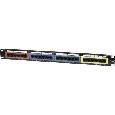 Afbeelding van Intellinet 513678 24 poorten Netwerkpatchpaneel 483 mm (19) CAT 5e 1 HE Zwart
