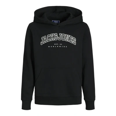 Afbeelding van Jack &amp; Jones Junior Jjecaleb Varsity HOOD Hoodie voor kinderen, Maat: 164, Schwarz