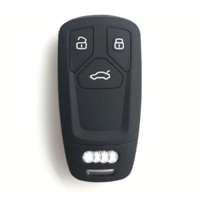 Afbeelding van Nordecco Siliconen sleutelhoes voor Audi A3 A4 A5 A6 A7 Q2 Q3 Q5 RS4 RS5 RS6 SQ7 Q7 A8 TT SLINE zwart