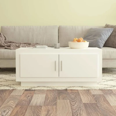 Afbeelding van Salontafel 102x50x45 cm bewerkt hout wit