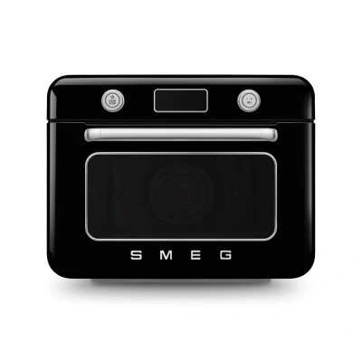 Afbeelding van Smeg Cof01bleu Vrijstaande Combi Stoomoven 30l Zwart