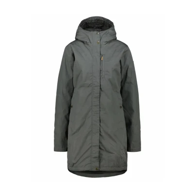 Afbeelding van Kiruna Padded Parka Outdoor Jack Dames Basalt 900 L Grijs