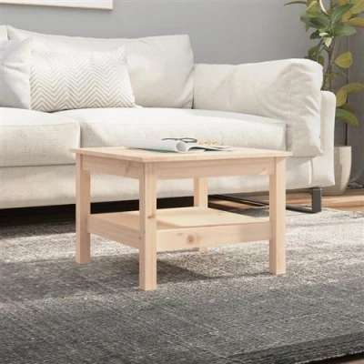 Afbeelding van Salontafel 55x55x40 cm massief grenenhout