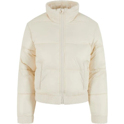Afbeelding van Urban Classics Shiny Puffer Winterjas, Dames, Maat: XL, whitesand