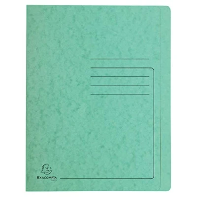 Afbeelding van Exacompta 39993E 25x Chemise à lamelles C.L 355g A4 vert