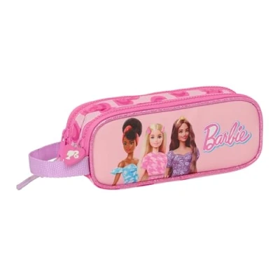 Afbeelding van Pennenetui met 2 vakken Barbie Love Roze 21 x 8 6 cm
