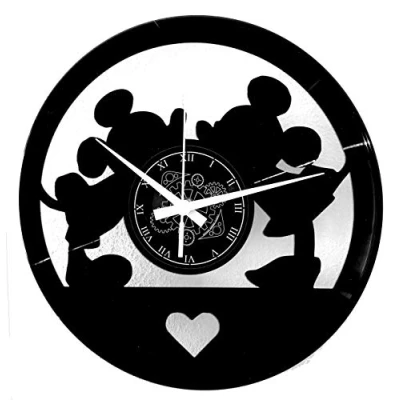 Afbeelding van Instant Karma Clocks Vinyl Wandklok Muis Vrienden Home Decor Kind Muur Geschenken