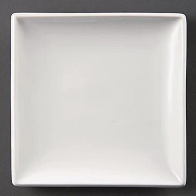 Afbeelding van Olympia Whiteware vierkante borden 29,5cm (6 stuks)