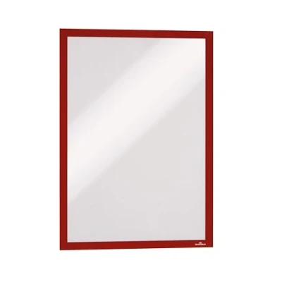 Afbeelding van Durable Duraframe 488303 documentenvakken met zelfklevende achterkant, A3, rood, 6 stuks