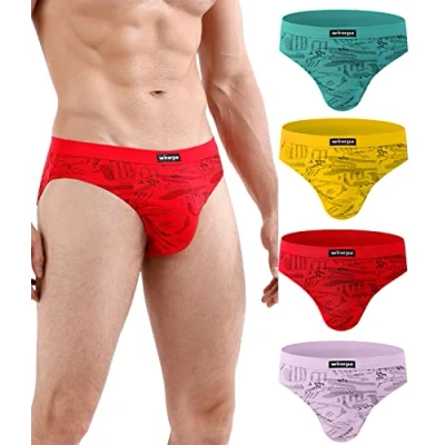 Afbeelding van wirarpa Microvezelslip voor heren, modal, ondergoed, boxershorts, 4 stuks, Meerkleurig, 12 stuks