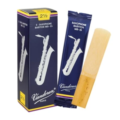 Afbeelding van Vandoren Classic Baritonsaxofoon 2,5 doos met 5 rieten Riet voor bariton saxofoon