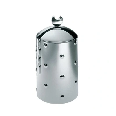 Image de ALESSI CB02 KALISTÒ 2 BOÎTE EN ACIER INOXYDABLE 18 / 10 BRILLANT AVEC POMMEAU ALUMINIUM