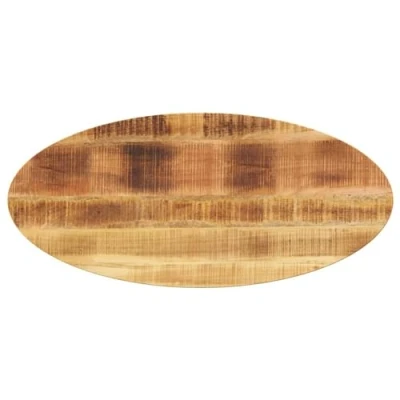 Afbeelding van Tafelblad ovaal 80x40x3,8 cm massief mangohout