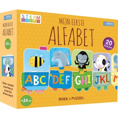 Afbeelding van Uitgeverij rebo mijn eerste alfabet boek en puzzel