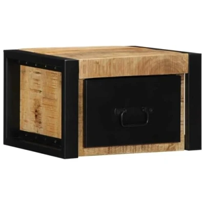 Afbeelding van vidaXL Nachtkastjes 2 st 40x35x25 cm massief ruw mangohout