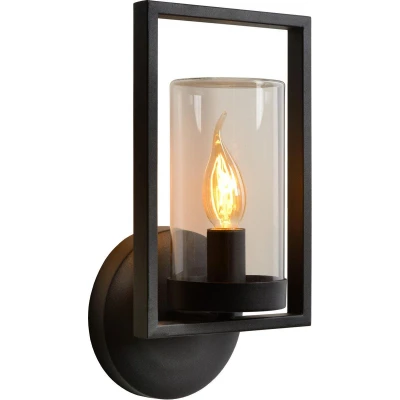 Afbeelding van Lucide NISPEN Wandlamp 1xE14 Zwart