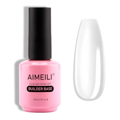 Afbeelding van AIMEILI Clear Builder Gel 5 in 1 Nail Extension Base Nagellak UV LED Gellack Soak Off Enhancement voor Nagels Gebouw, Versterking, Decoratie Lijm Vloeibare Manicure 15ml