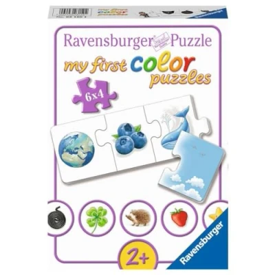Afbeelding van Ravensburger Kinderpuzzel 03150 Leer kleuren mijn eerste kleurenpuzzel met 6x4 stukjes Puzzel voor (24 onderdelen)