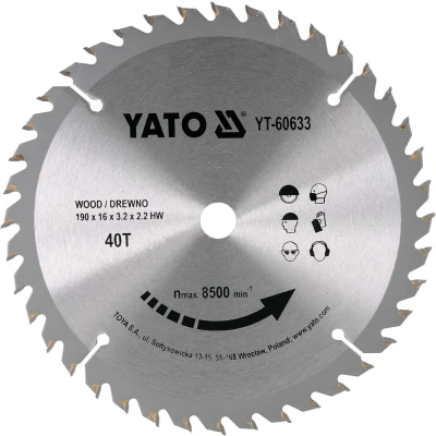 Afbeelding van YATO YT 60633 Snijschijf, haakse slijper 190