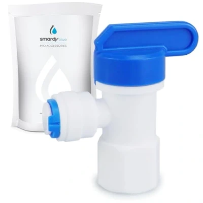 Afbeelding van smardy Afsluitkraan 1/4 inch (6,35 mm) afsluitventiel voor osmose, waterreservoir