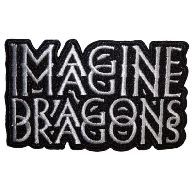 Afbeelding van Imagine Dragons Double Logo Patch Zwart/Wit