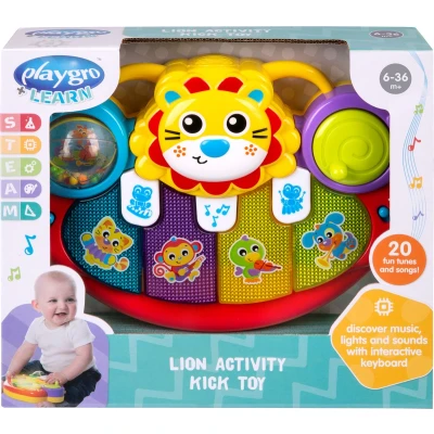 Afbeelding van Playgro Activiteitenpaneel Leeuw Trappelkussen Acvititeitenspeeltje Pianomat