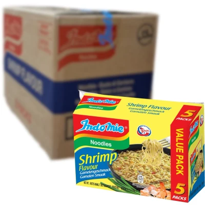 Afbeelding van Indomie Instant Noodles Cup Shrimp Flavour 5 x 70g Voordeelverpakking