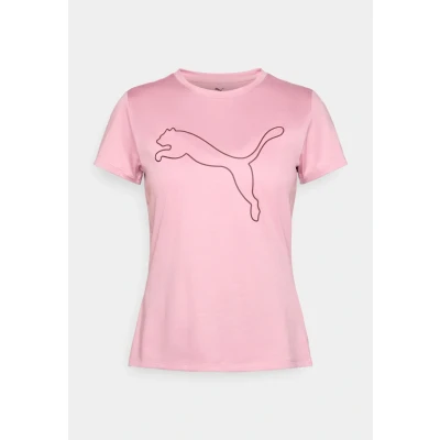 Afbeelding van Puma Essential LOGO TEE Sport Tshirt, Dames, Maat: Large, Poised pink heather