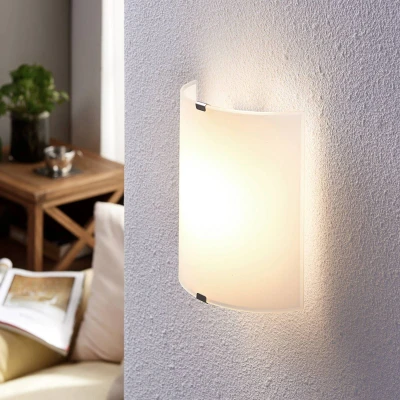 Afbeelding van Lindby LED wandlamp 1licht glas H: 21 cm gematteerd Inclusief lichtbron