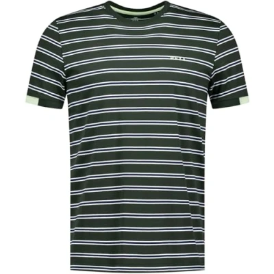 Afbeelding van New Zealand t shirt groen gestreept normale fit