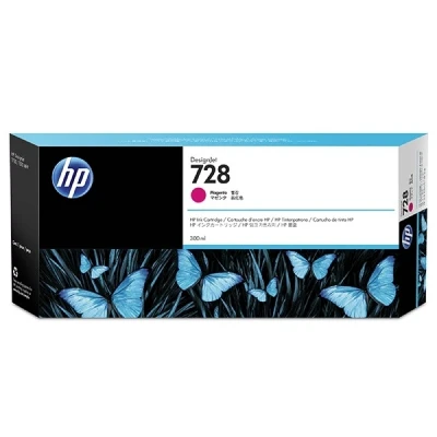 Image de HP 728 DesignJet cartouche d&#039;encre magenta, 300 ml